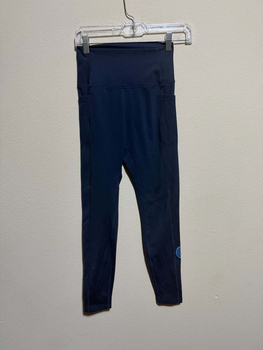 Ethos Women's High-Rise Pocket Performance Leggings, Navy, Size M